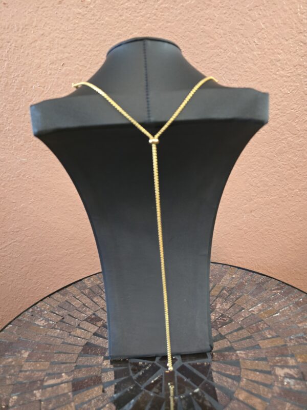 Gold Plated Stainless Steel Twist Wavy Cuff  Choker Necklace - Image 5